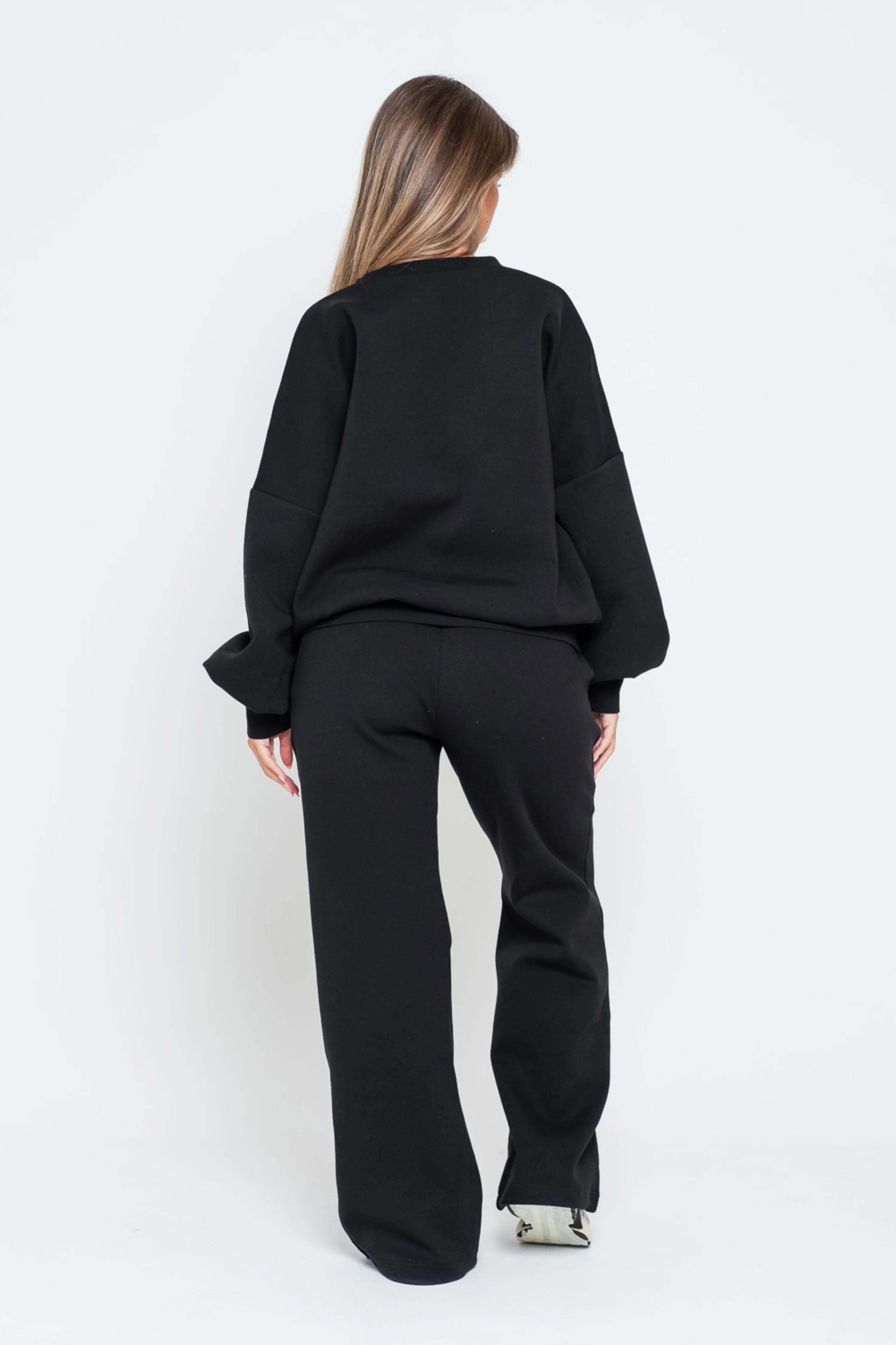Adjustable Oversized Joggers Black - Image 11