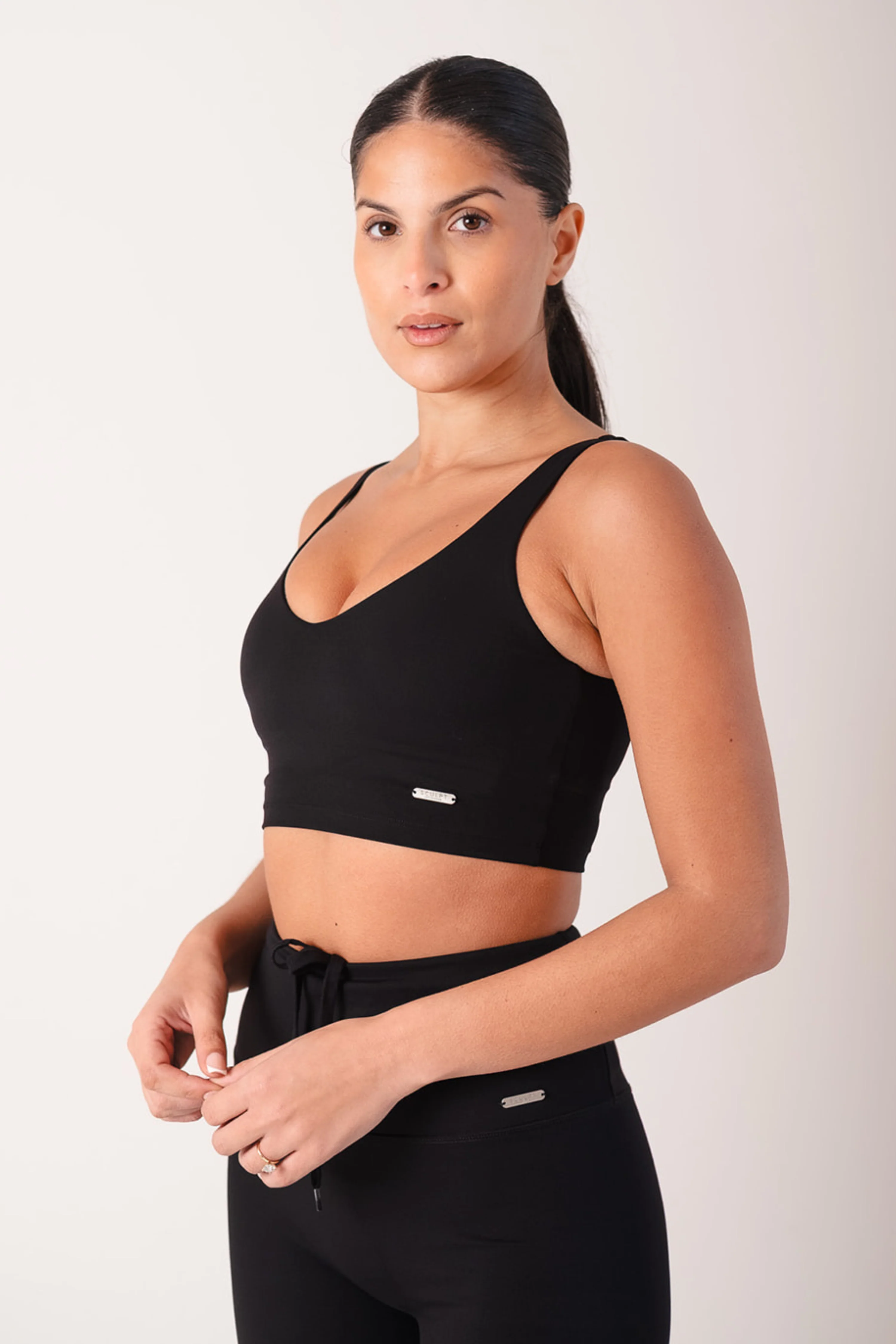 Cami Style Sports Bra Black - Image 3