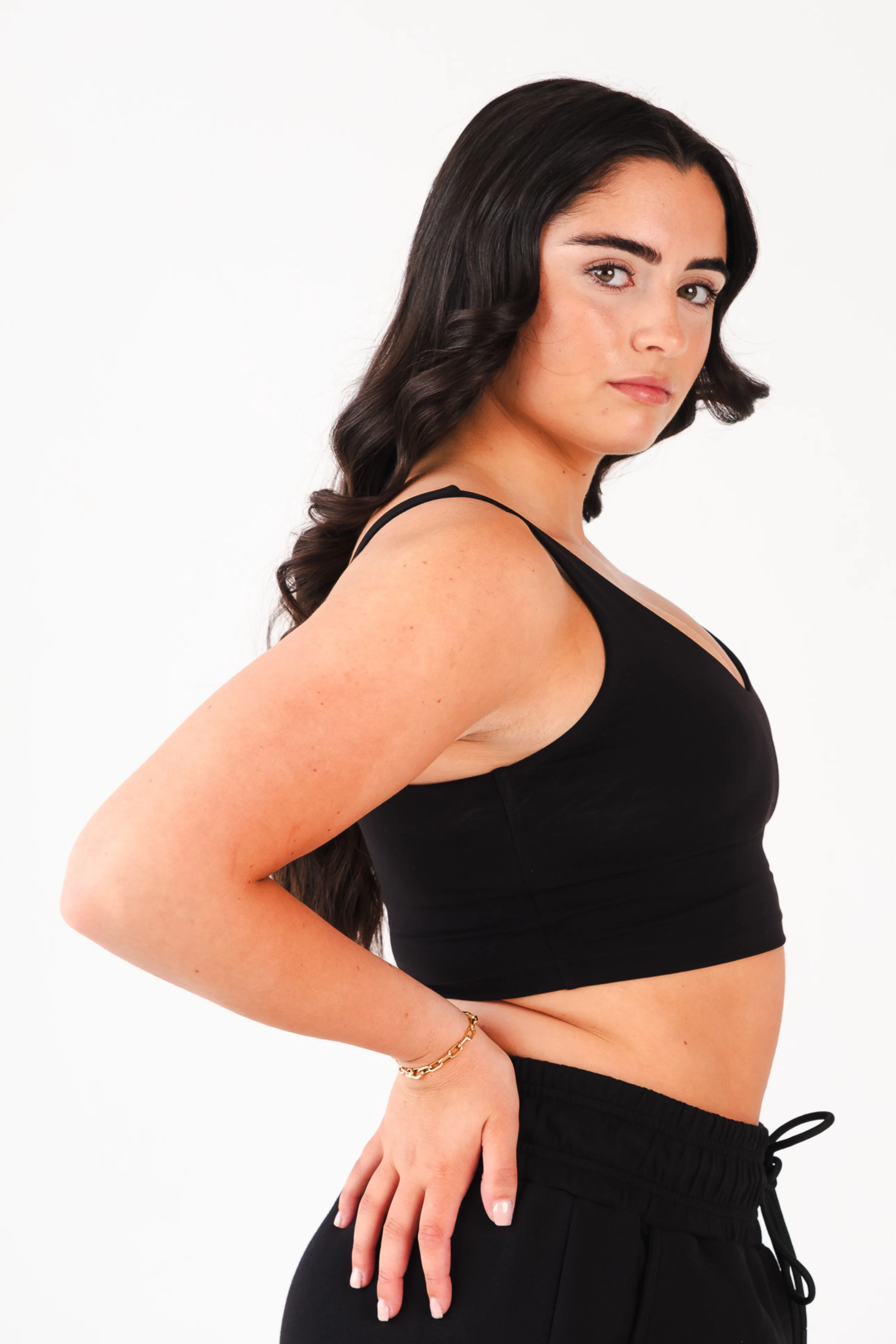 Cami Style Sports Bra Black - Image 7