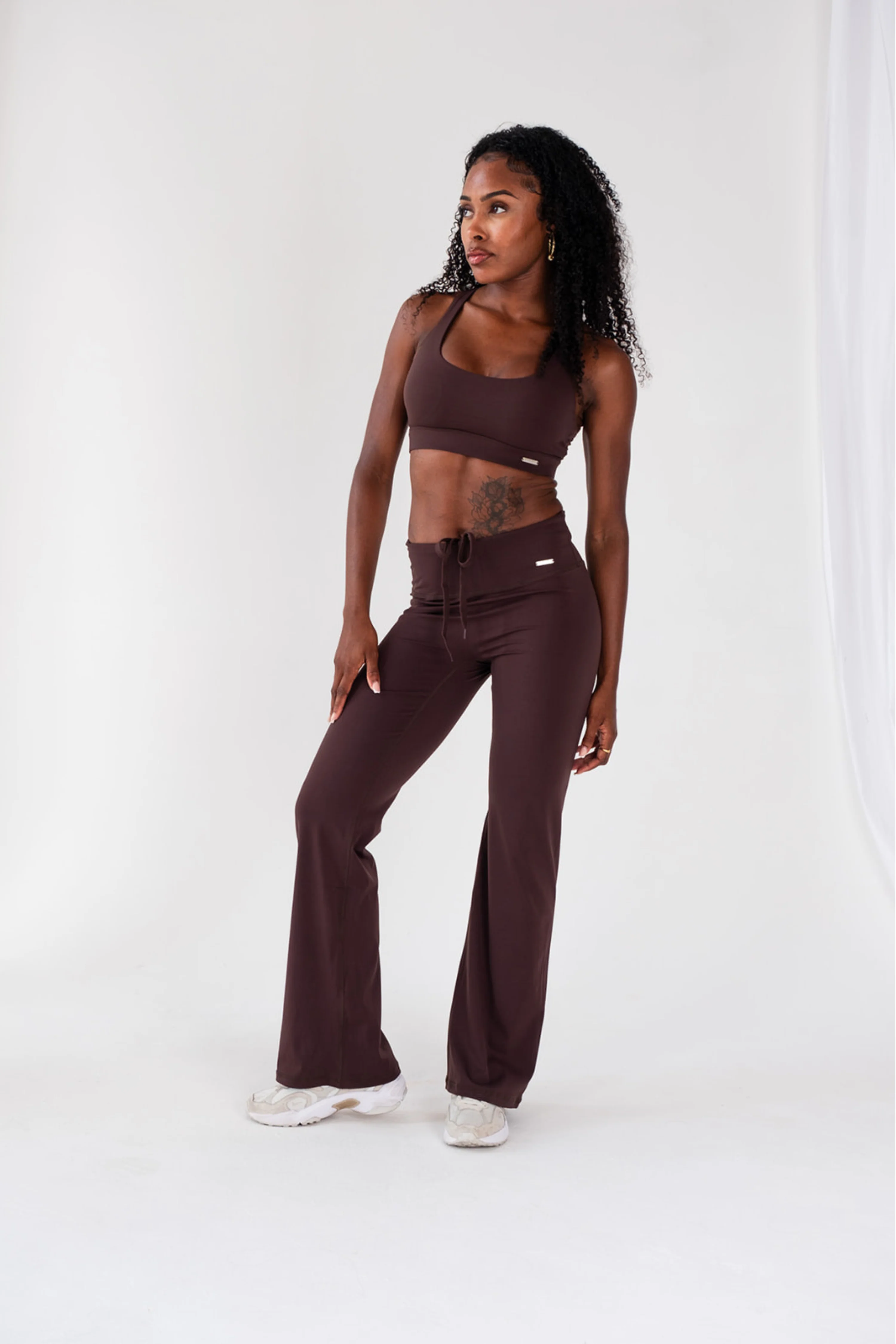 Cross Back Sports Bra Espresso - Image 7