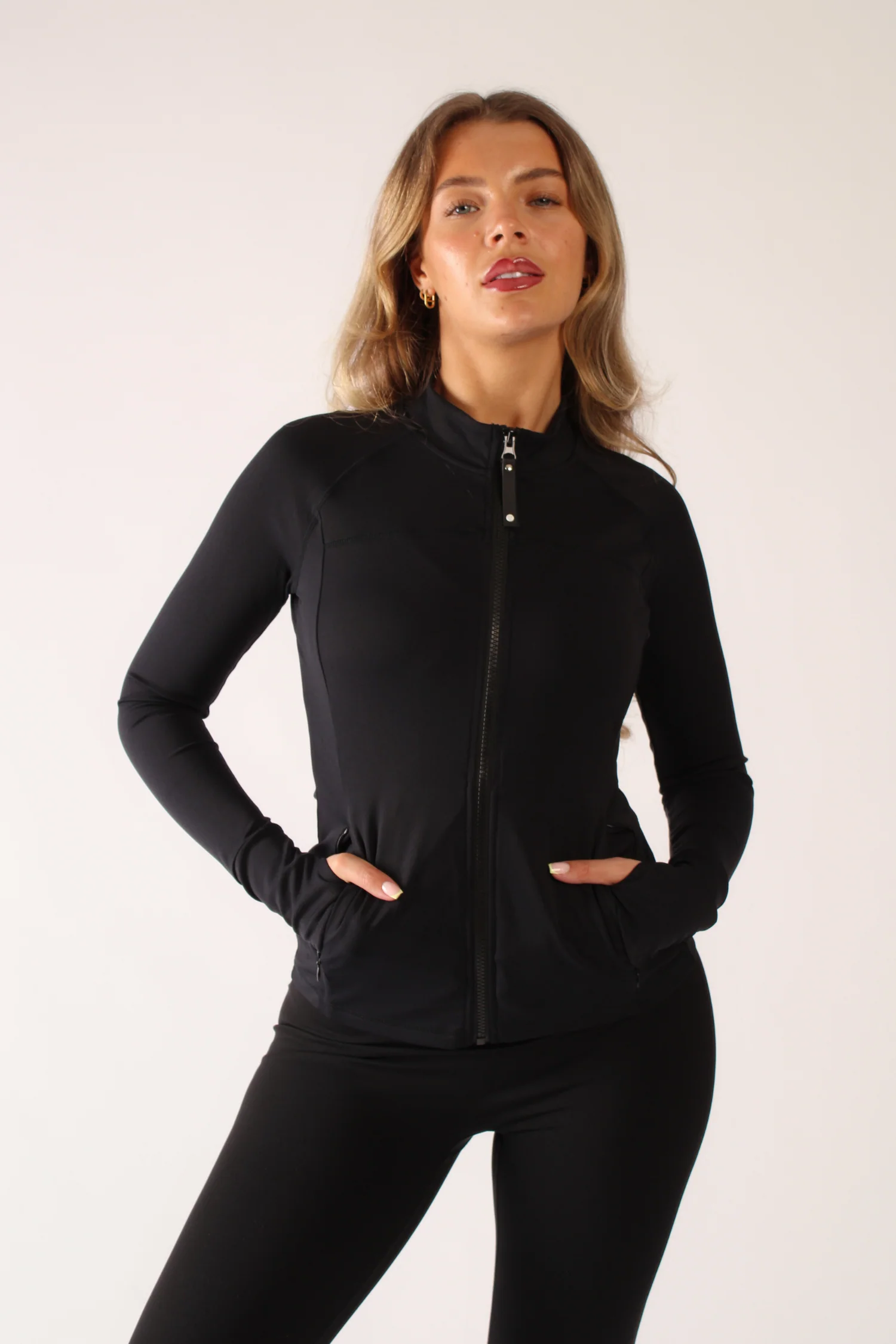 Reform Fitted Zip Through Jacket Black - Image 3