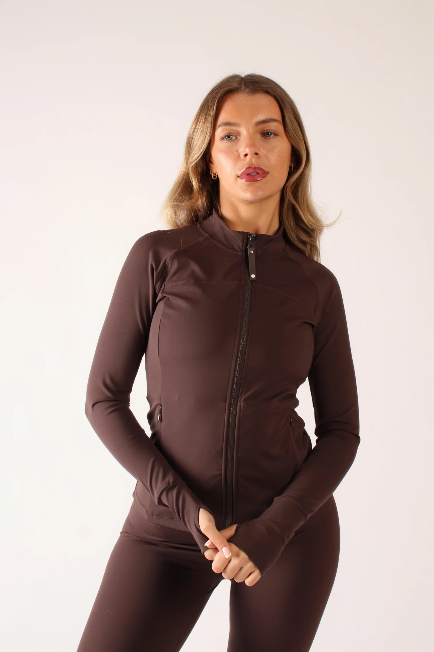 Reform Fitted Zip Through Jacket Espresso - Image 7