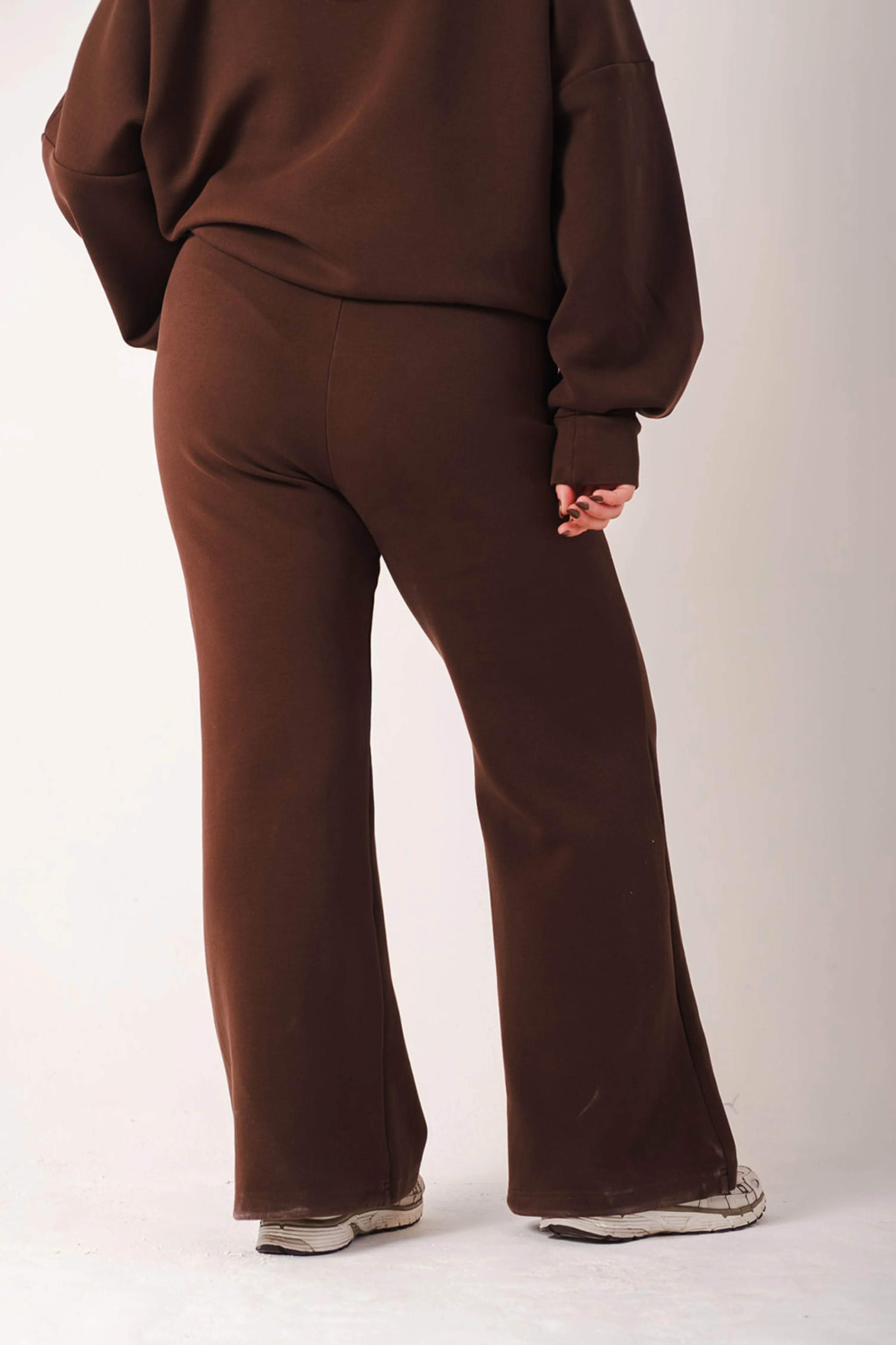 Adjustable Wide Leg Oversized Joggers Cocoa - Image 6