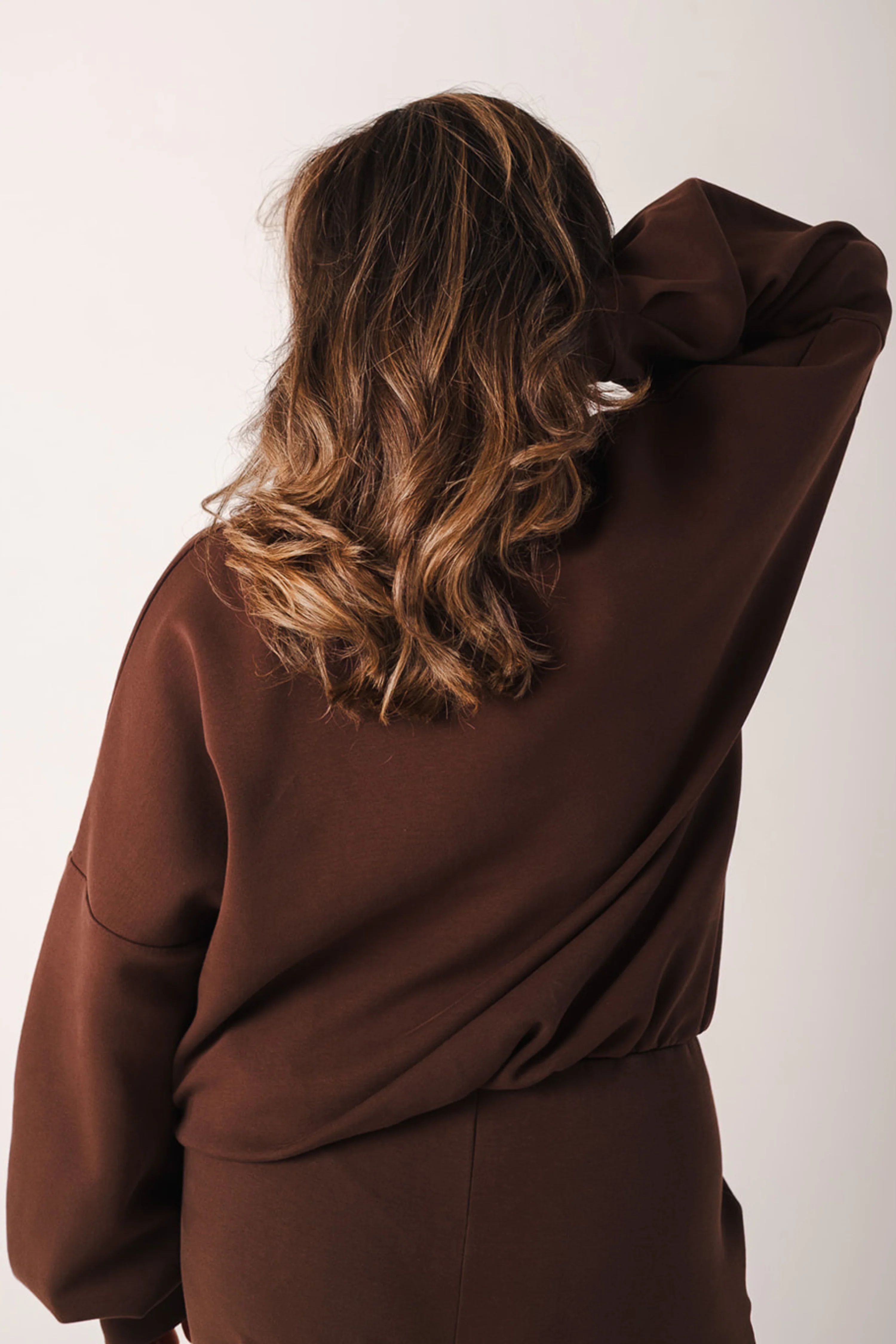 Lounge High Neck Oversized Jumper Cocoa - Image 5