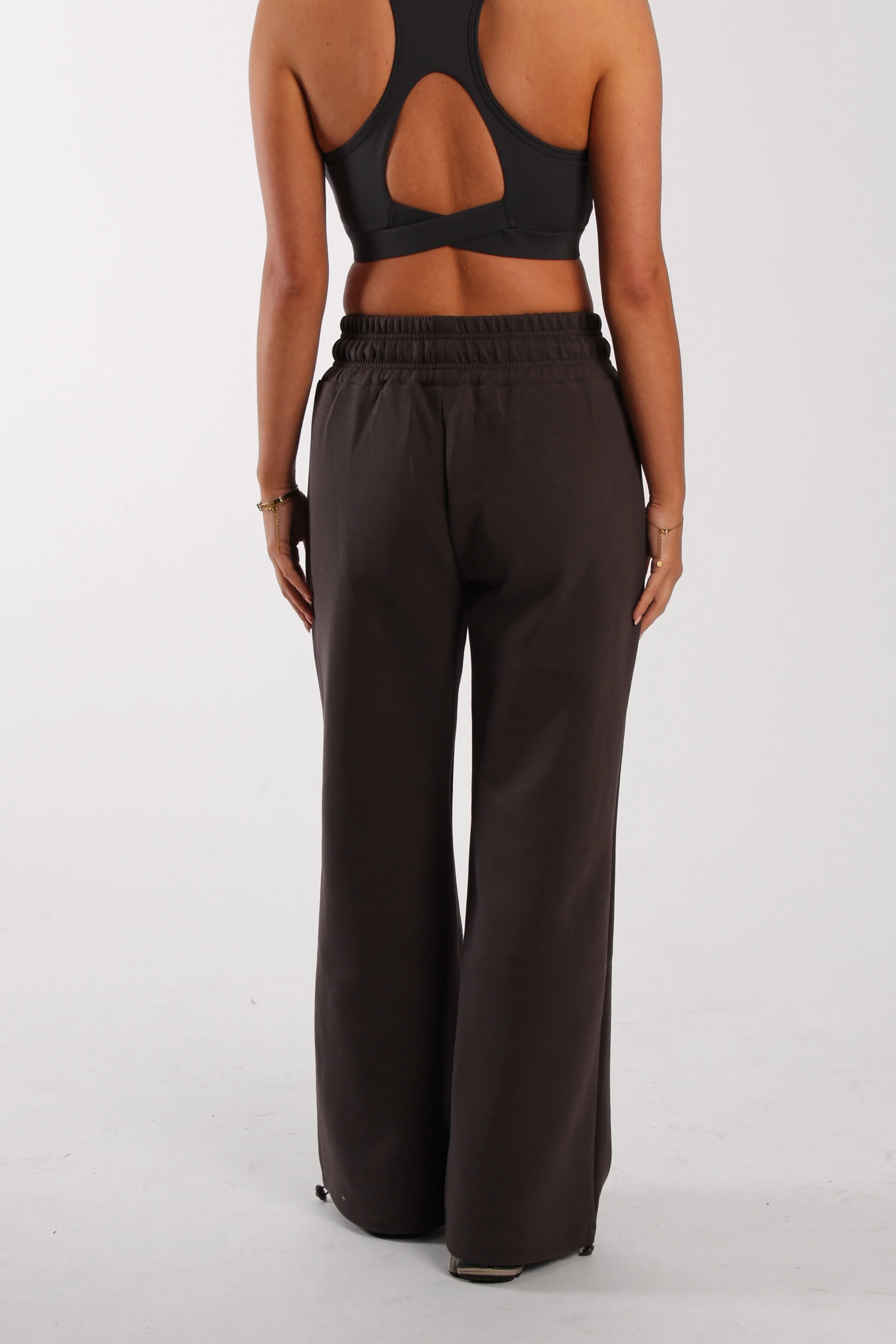 Oversized Printed Logo Joggers Charcoal - Image 3