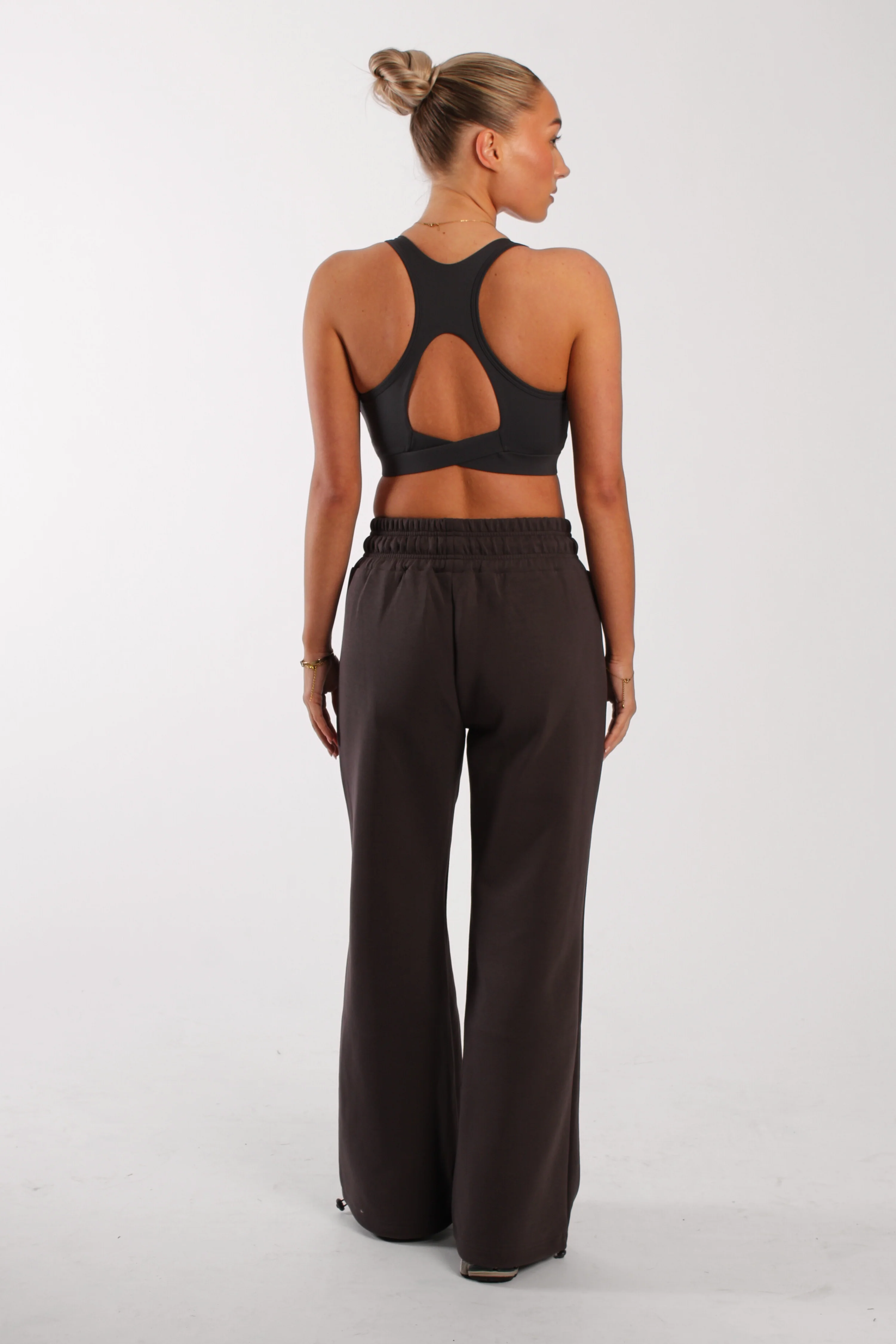 Oversized Printed Logo Joggers Charcoal - Image 5