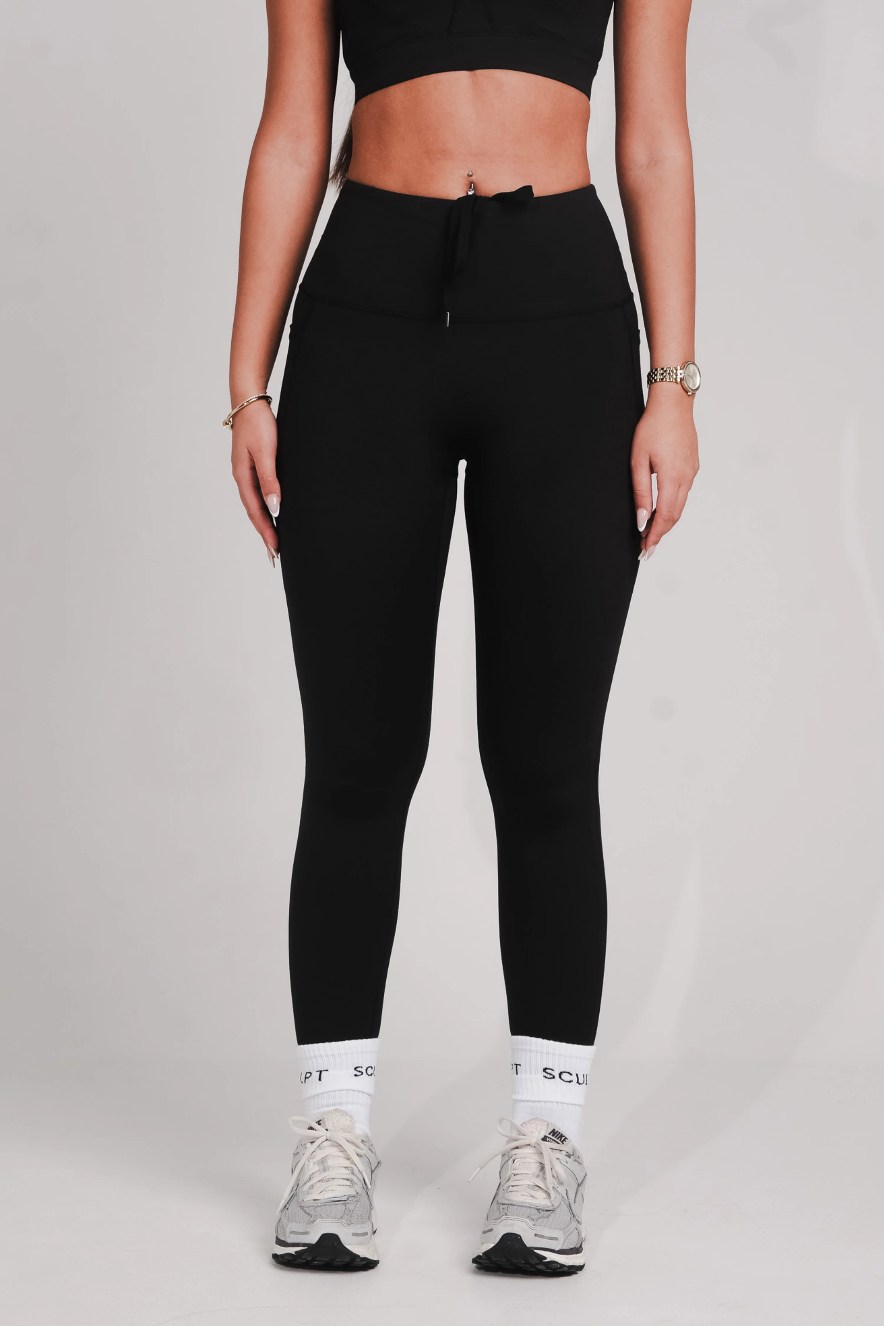 Performance High Waisted Leggings Black - Image 11