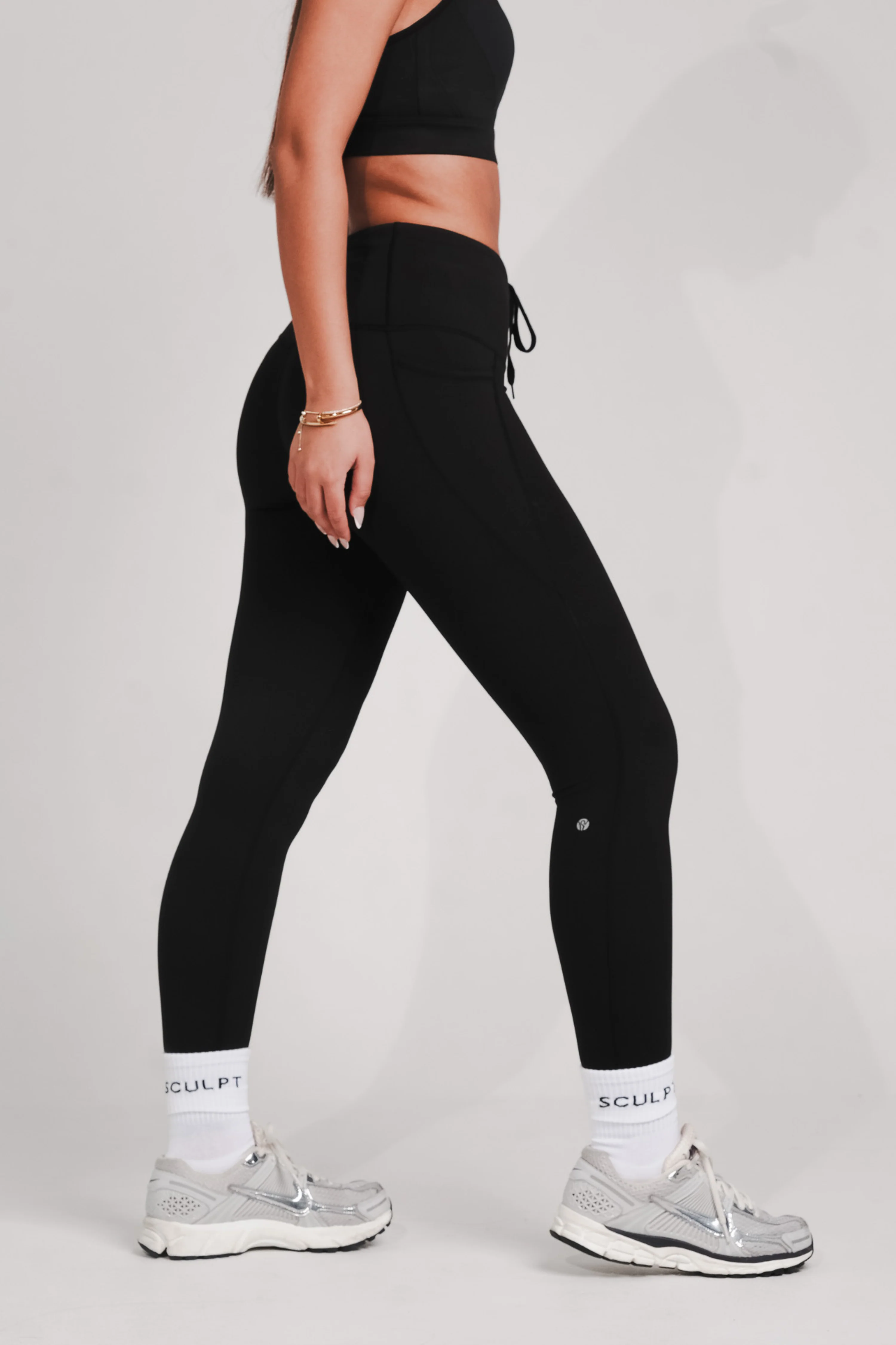 Performance High Waisted Leggings Black - Image 12