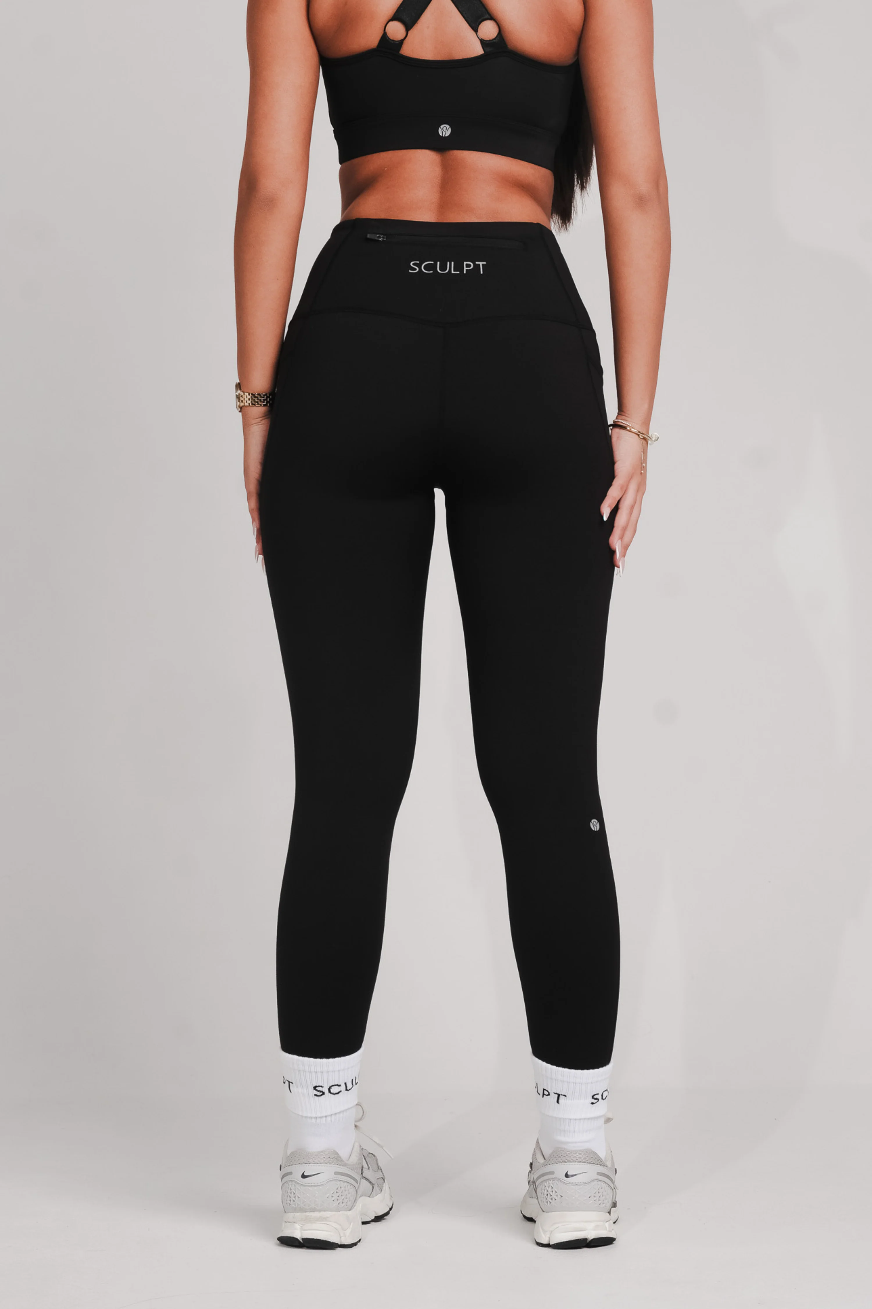 Performance High Waisted Leggings Black - Image 14