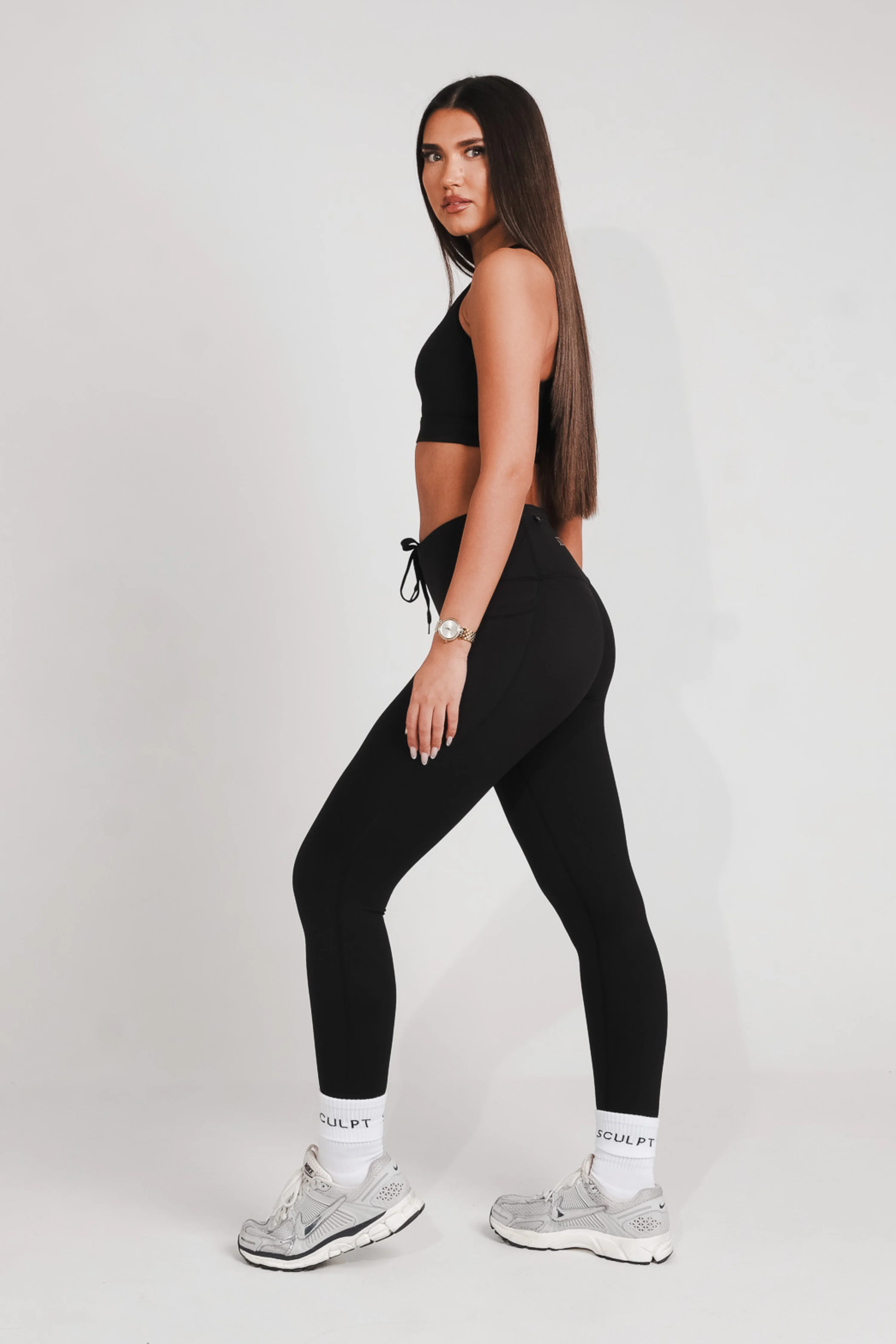 Performance High Waisted Leggings Black - Image 17