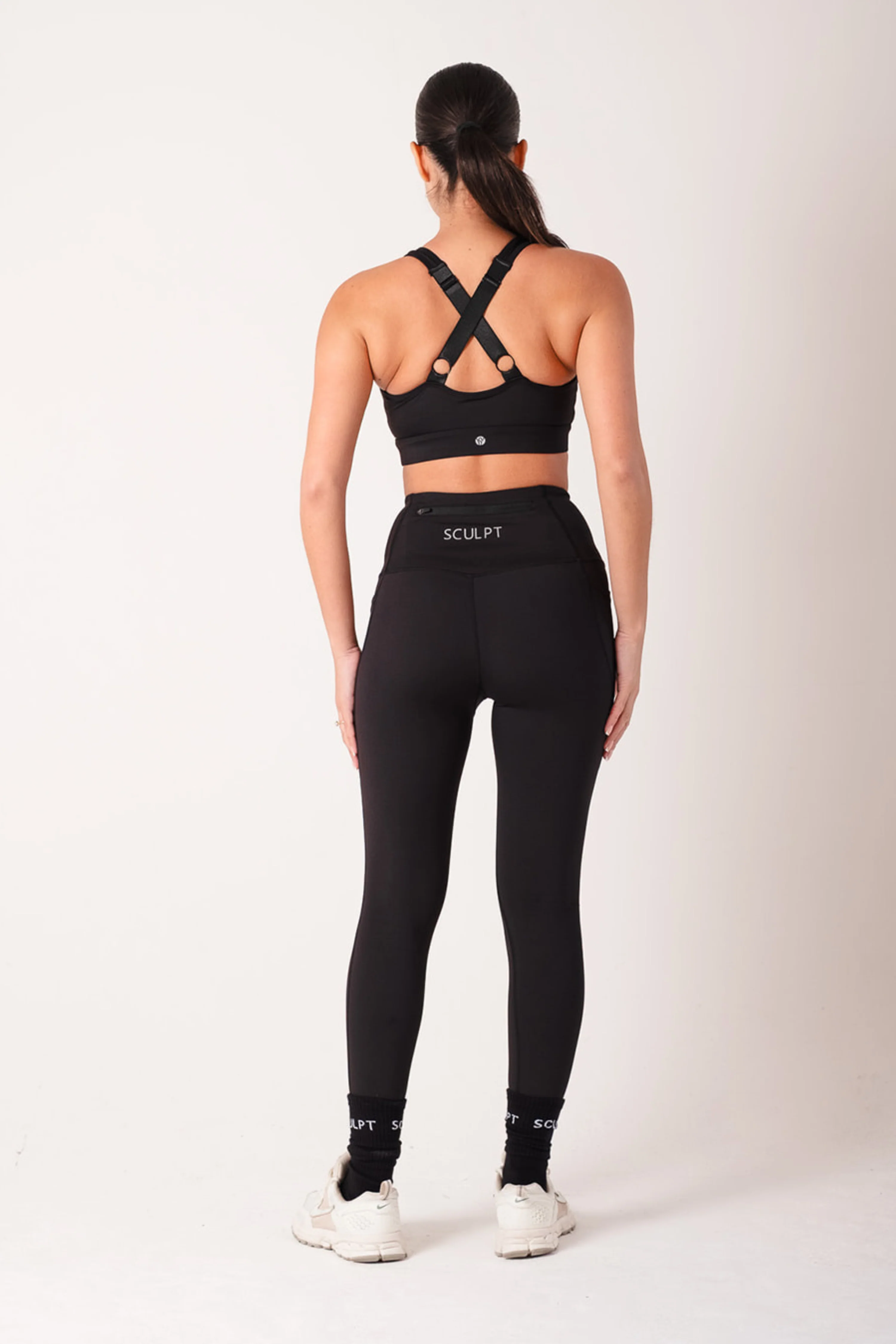 Performance High Waisted Leggings Black - Image 6