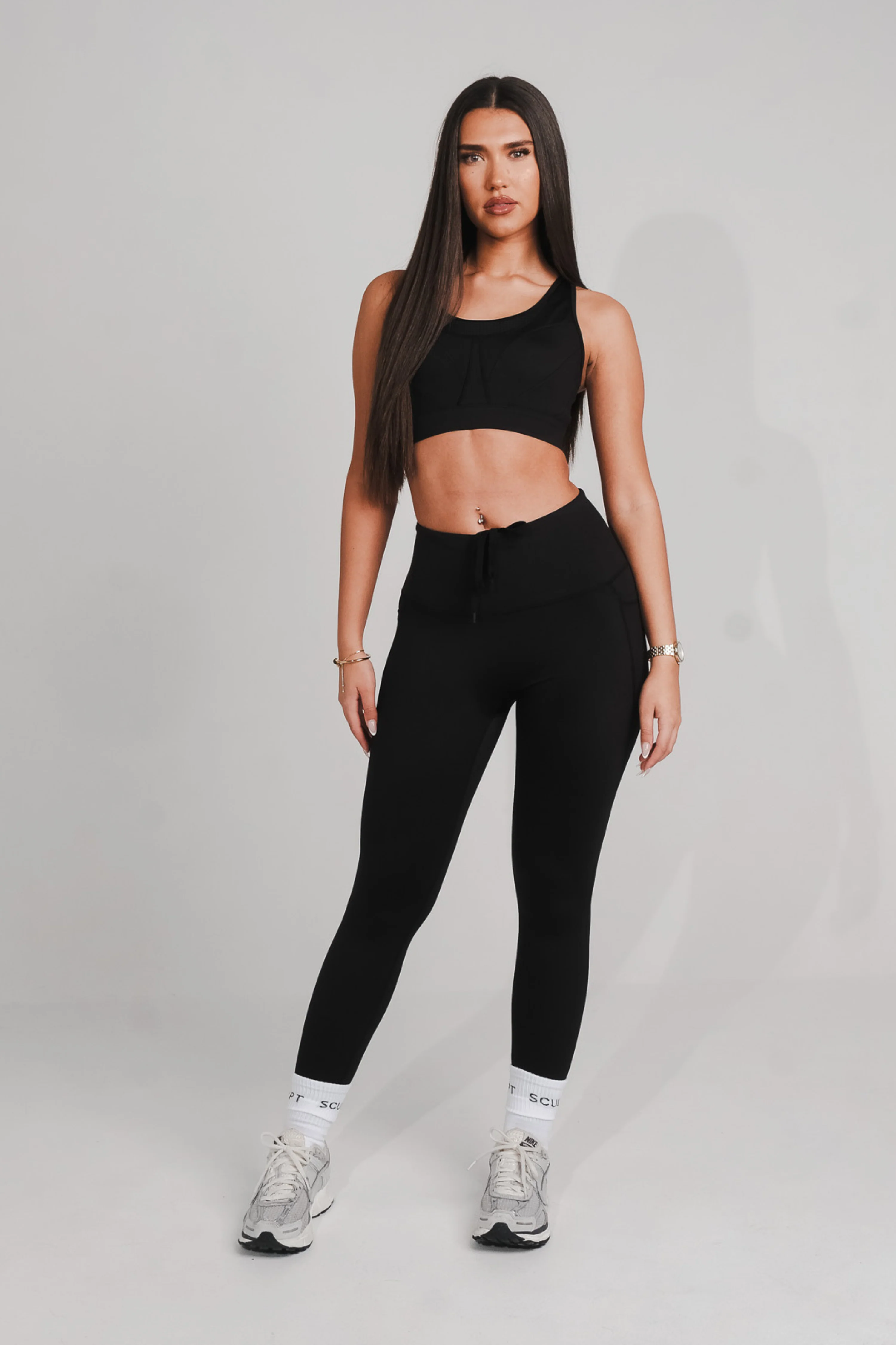 Performance High Waisted Leggings Black - Image 8