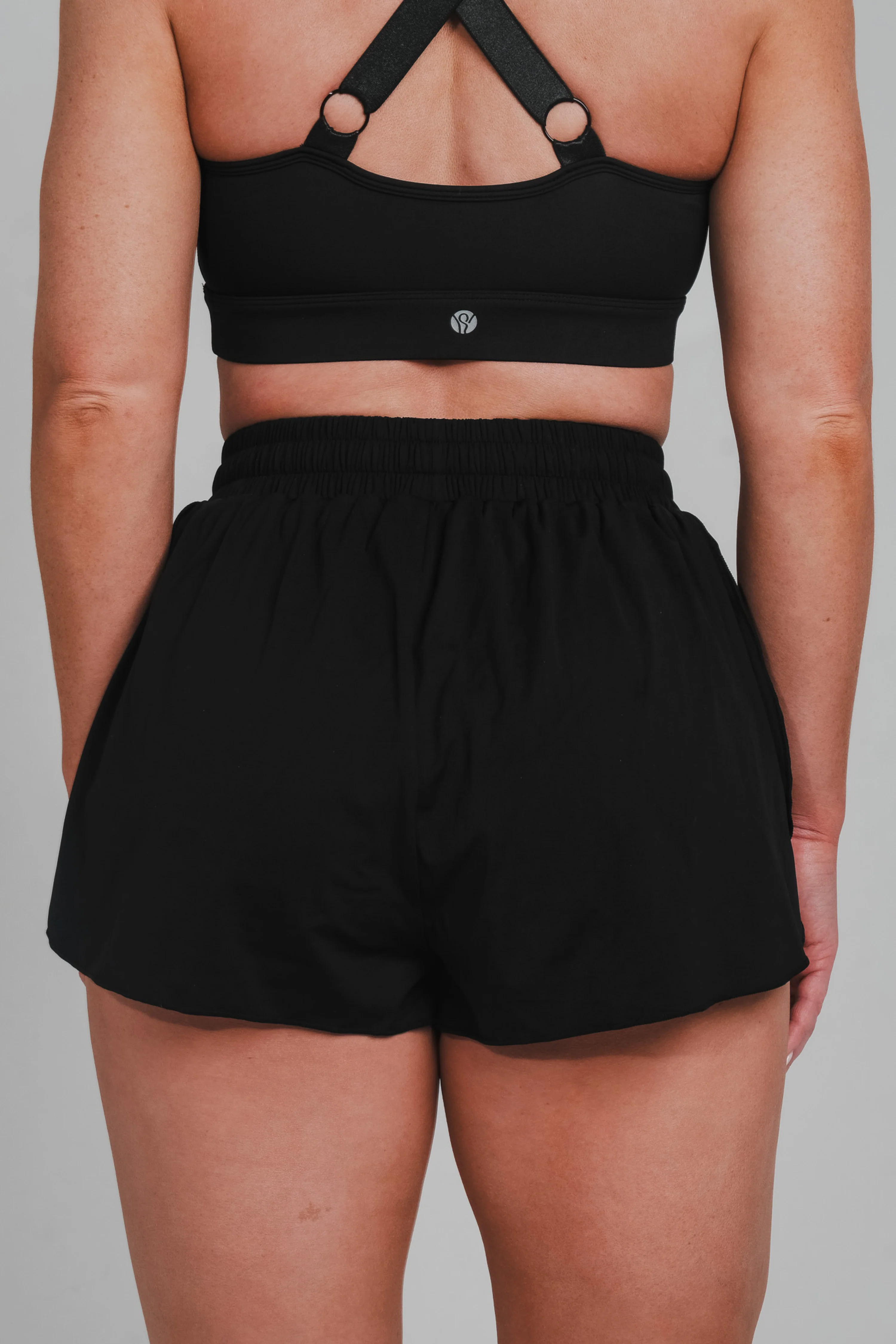 Performance Layered Fitted Shorts Black - Image 6