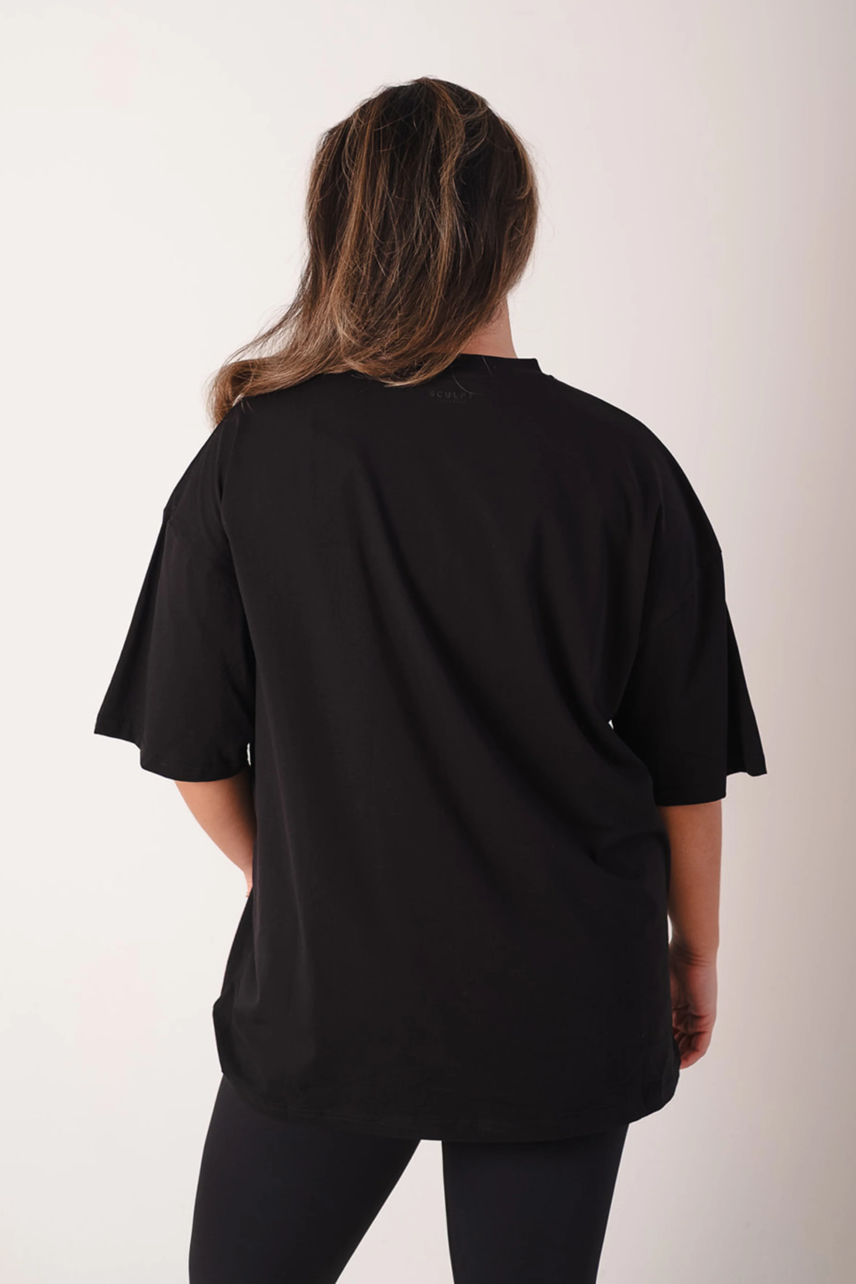 Signature Oversized Short Sleeve Logo T-Shirt Black - Image 10