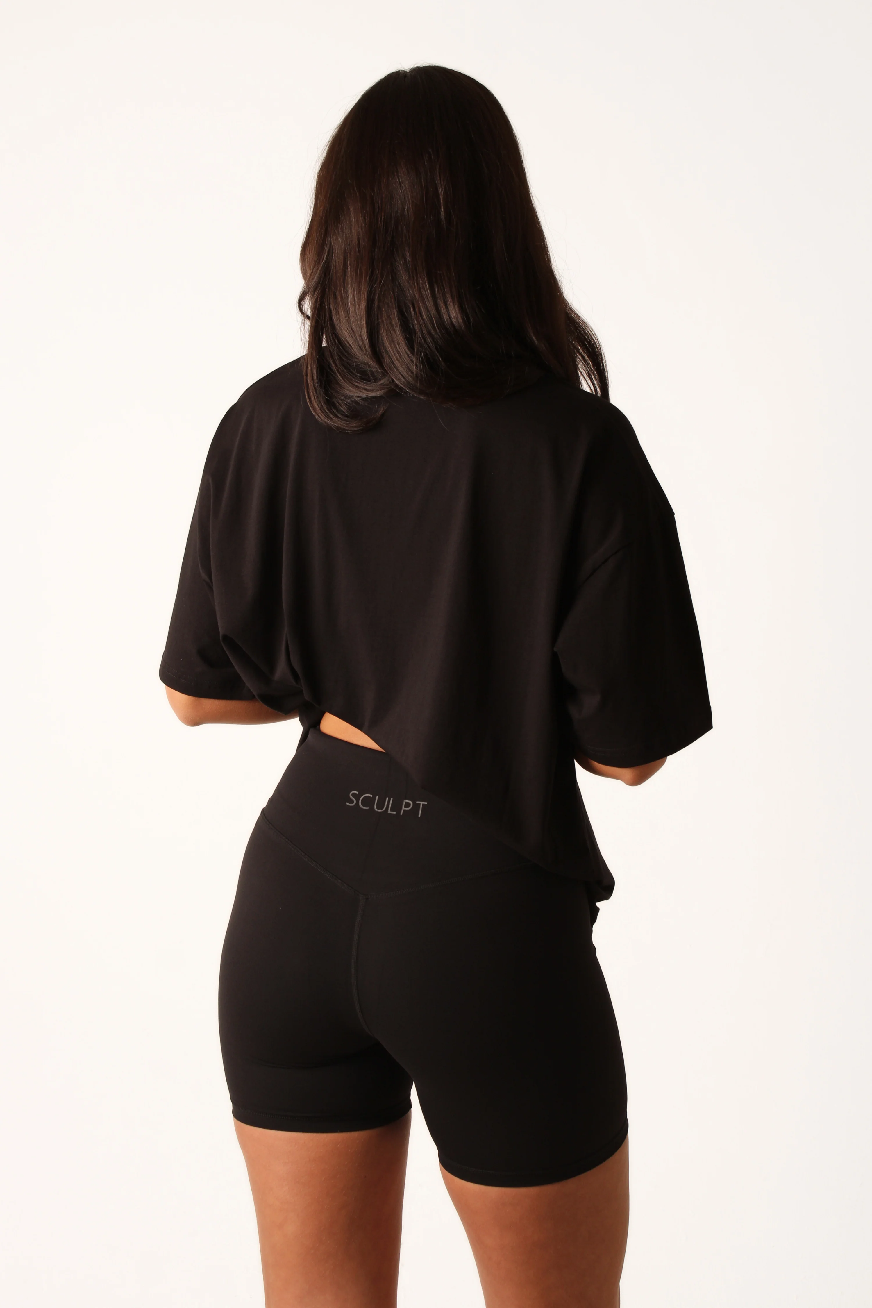 Signature Oversized Short Sleeve Logo T-Shirt Black - Image 4