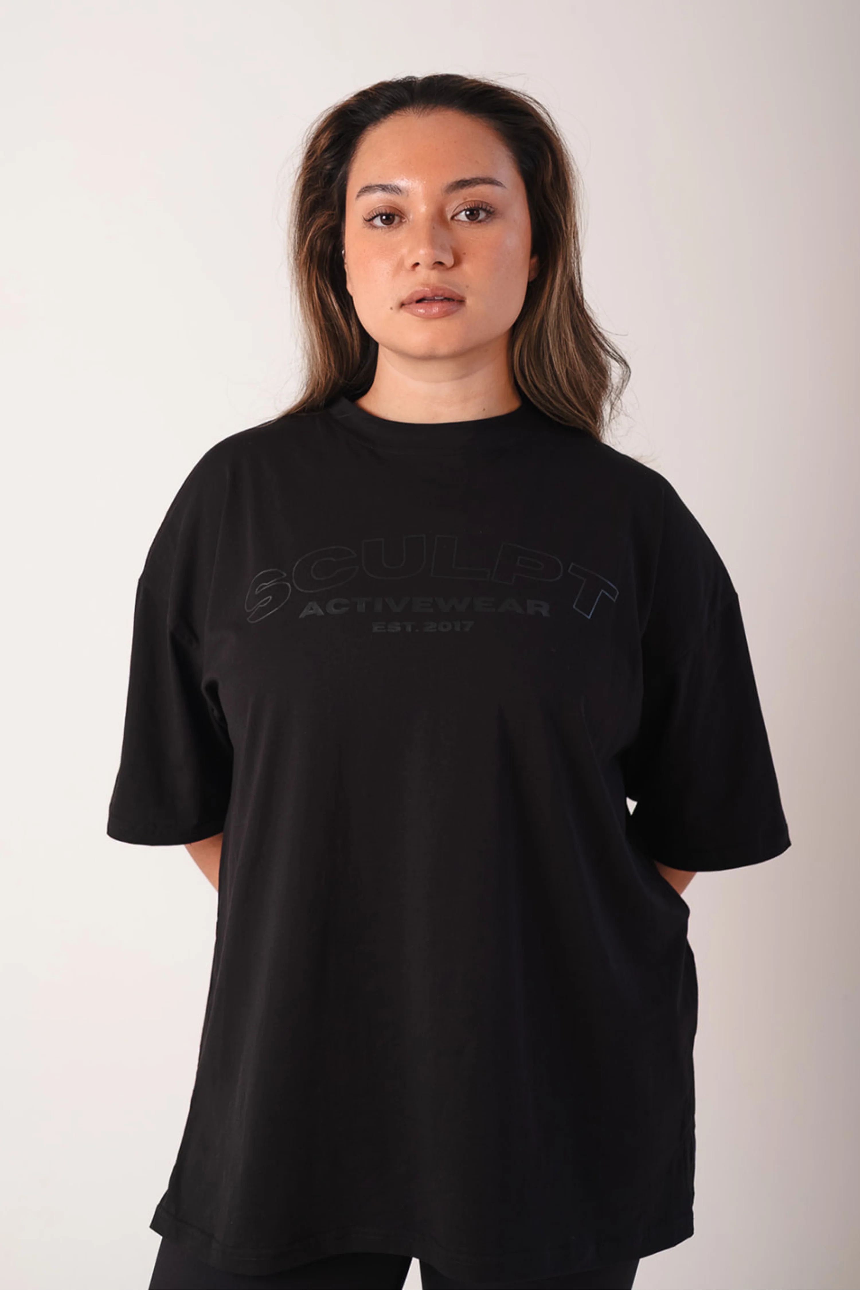 Signature Oversized Short Sleeve Logo T-Shirt Black - Image 7