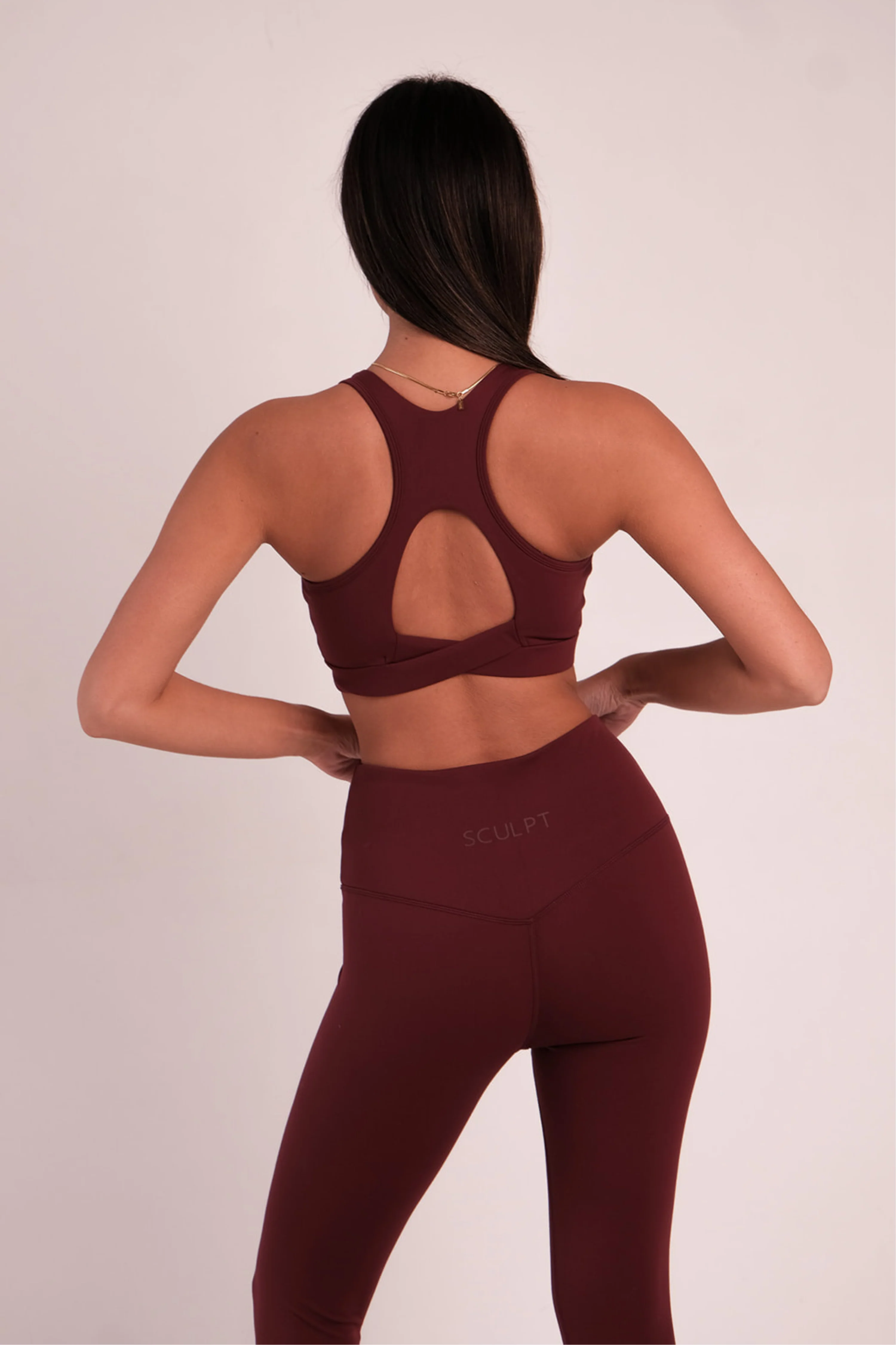 Tierra Sports Bra Wine - Image 3